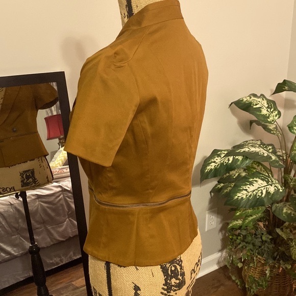 NWT Worthington Womens Short Utility Jacket, Sz. S, Monk Brown - Picture 2 of 13